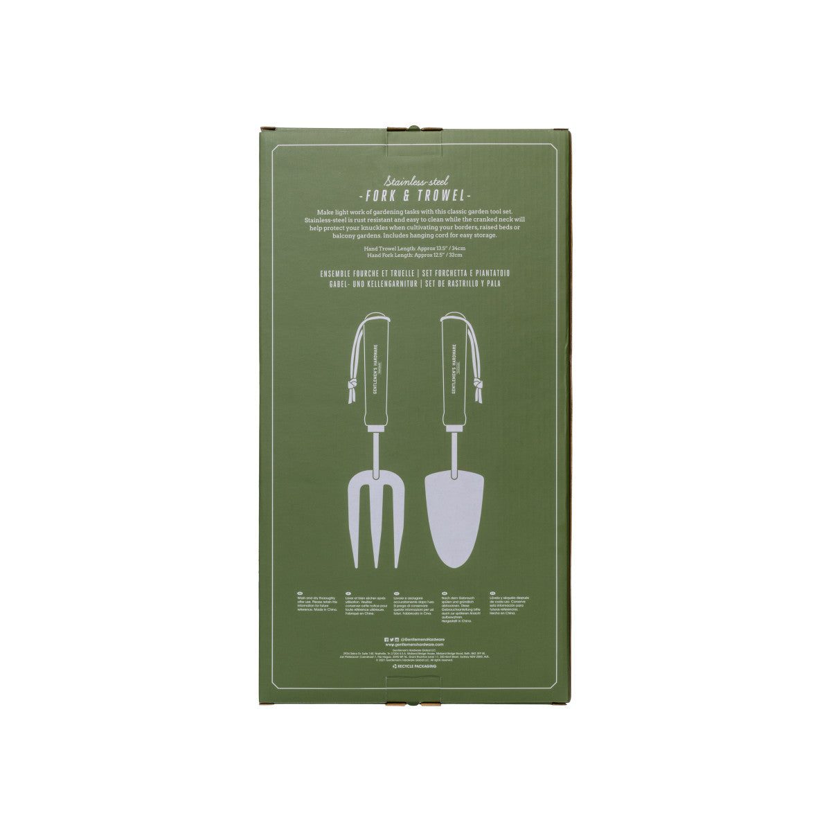 Gentlemen's Hardware Fork and Trowel Set