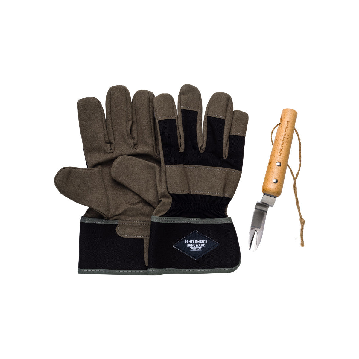 Gentlemen's Hardware Leather Gloves and Root Lifter