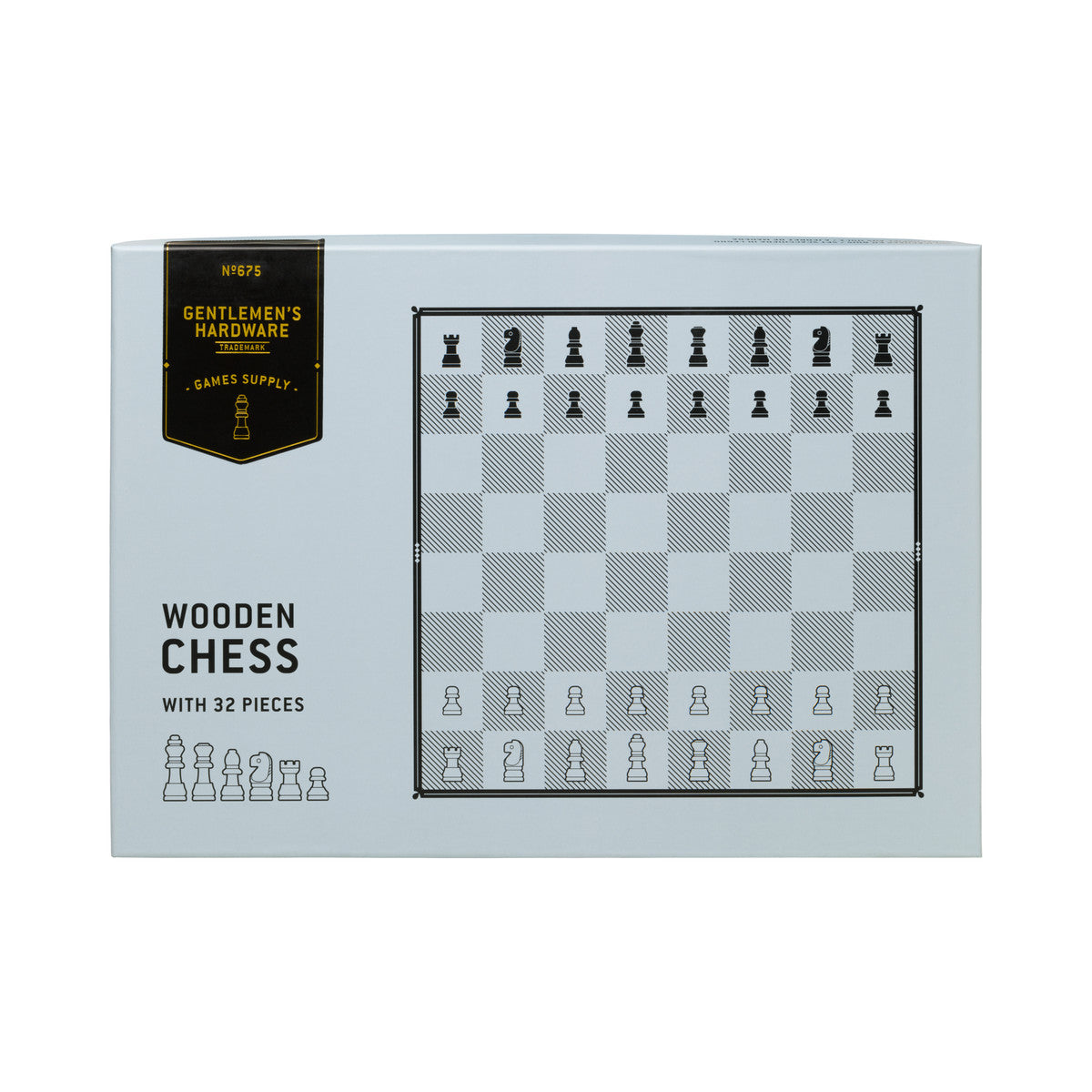 Gentlemen's Hardware Wooden Chess