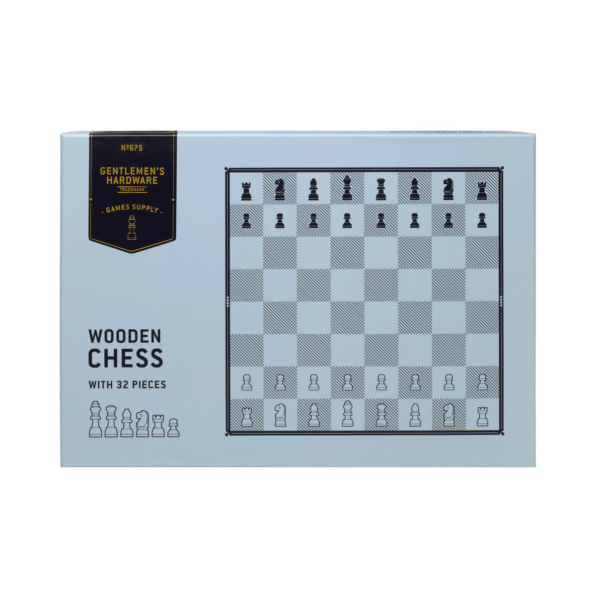 Gentlemen's Hardware Wooden Chess