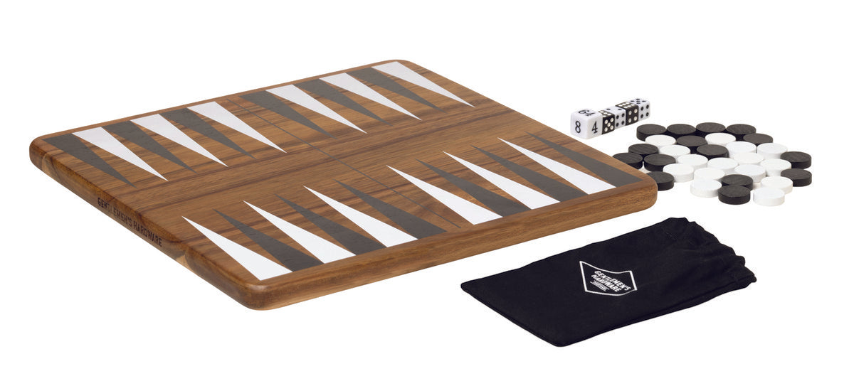 Gentlemen's Hardware Wooden Backgammon
