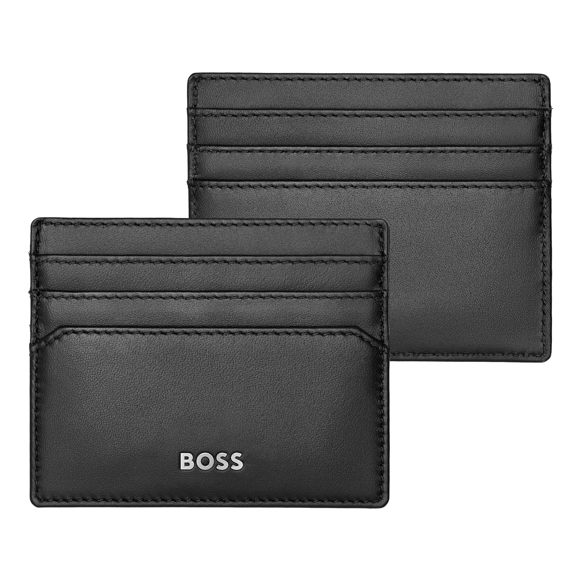 Hugo Boss Leather Card holder Classic Smooth Black