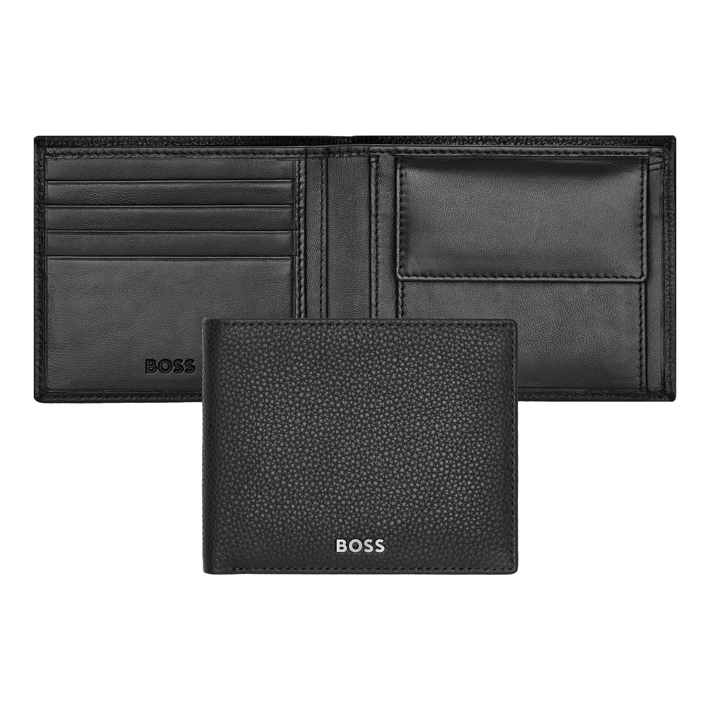 Hugo Boss Coin purse Leather Wallet Classic Grained Black