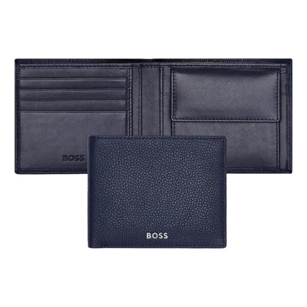 Hugo Boss Coin purse Leather Wallet Classic Grained Black