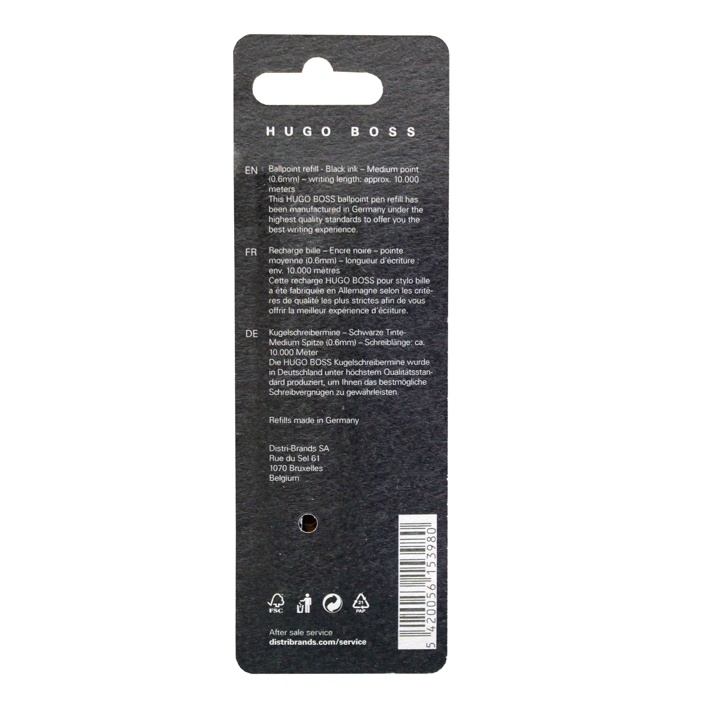 Hugo Boss 2pk Ballpoint Metal refill Black