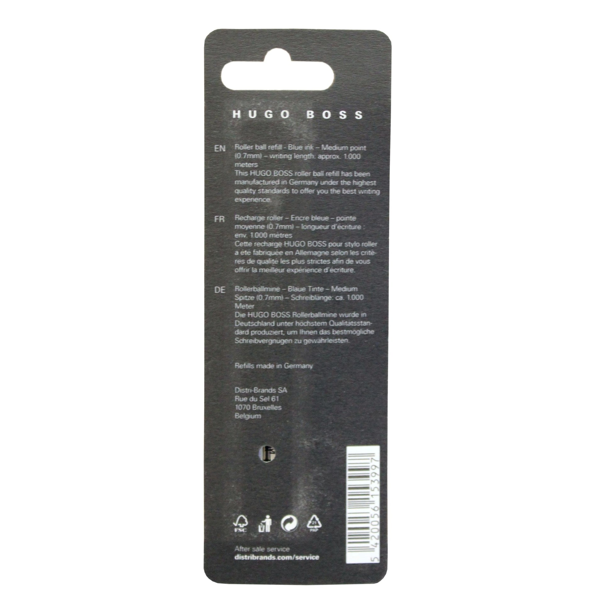 Hugo Boss 2pk Roller Metal Refill Blue