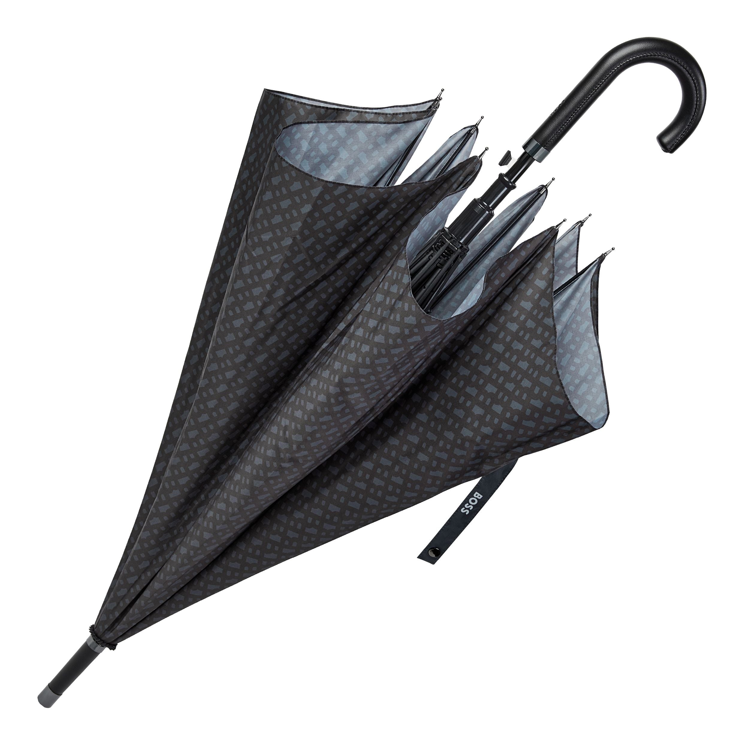 Hugo Boss Dark Grey Monogramme Umbrella