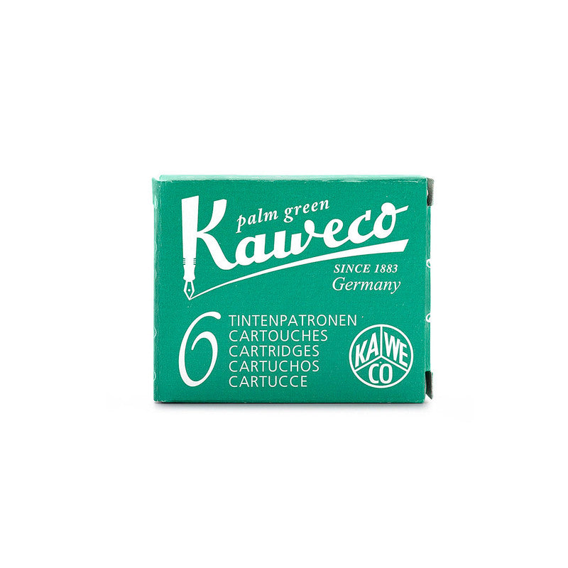 Fountain Pen Ink Cartridges - Pack of 6 - Palm Green