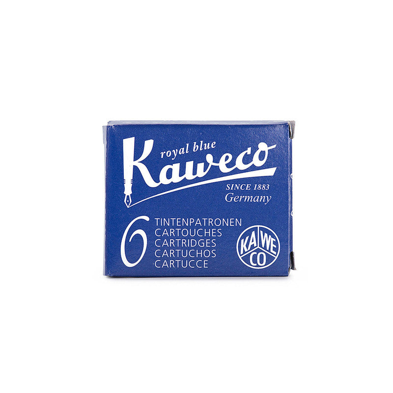 Fountain Pen Ink Cartridges - Pack of 6 - Royal Blue