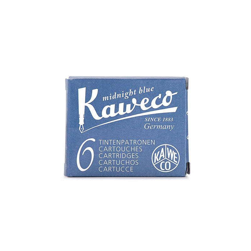 Fountain Pen Ink Cartridges - Pack of 6 - Midnight Blue