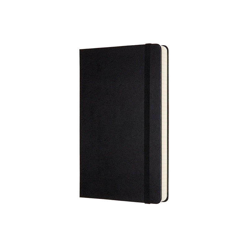 A5 Classic Hard Cover Notebook Expanded - Grid - Large - Black
