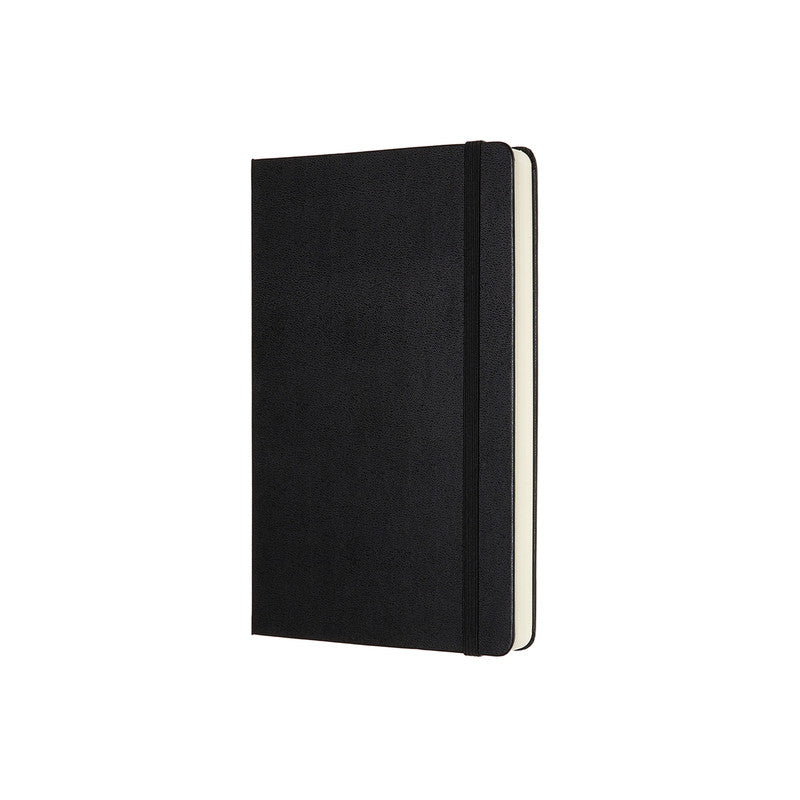 A5 Classic Hard Cover Notebook Expanded - Plain - Large - Black