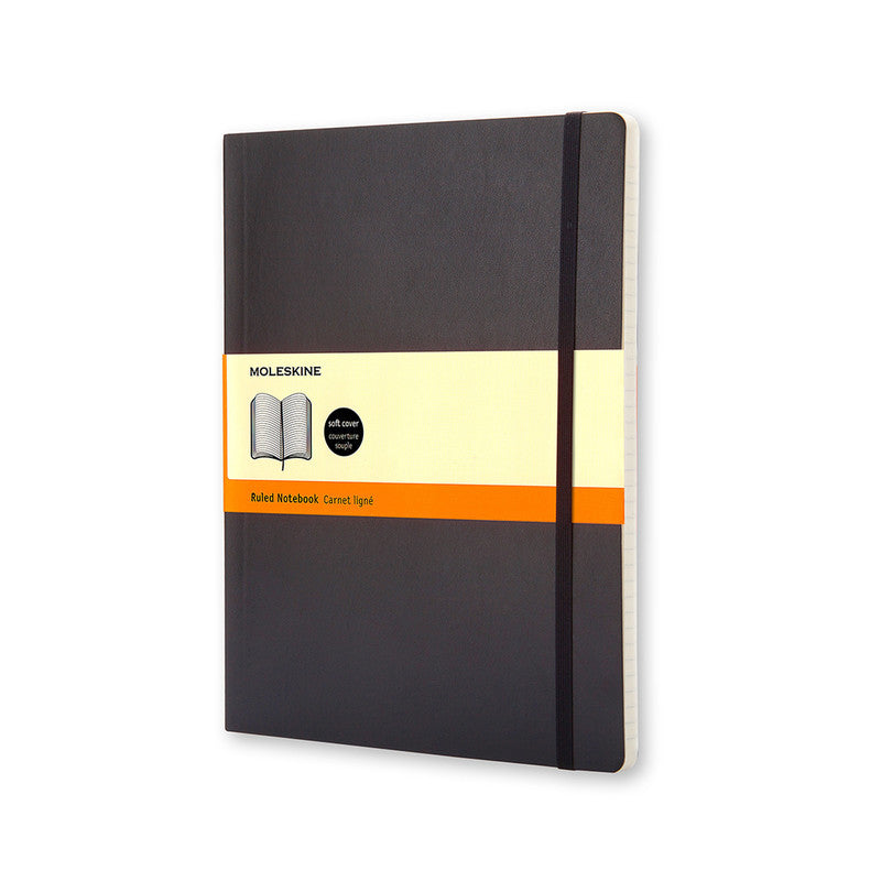 Classic Soft Cover Notebook - Ruled - Extra Large - Black