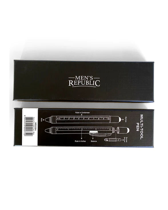 Men's Republic Stylus Pen Pocket Multi Tool 9-in-1 functions - Yellow