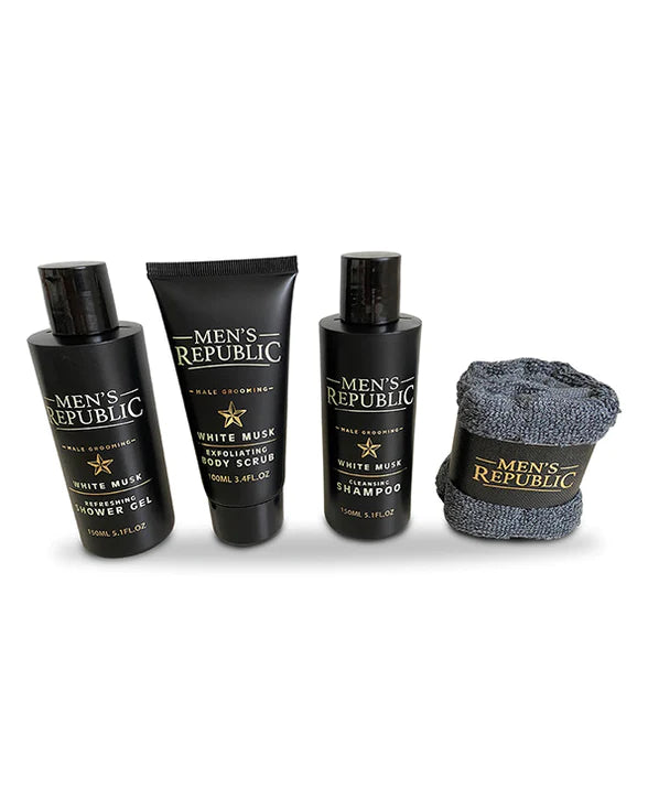 Grooming Kit - 4pc Shower Cleansing in Carry Bag