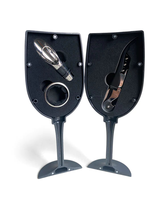 Men's Republic Wine Tool Gift Set - 3 pcs in Glass