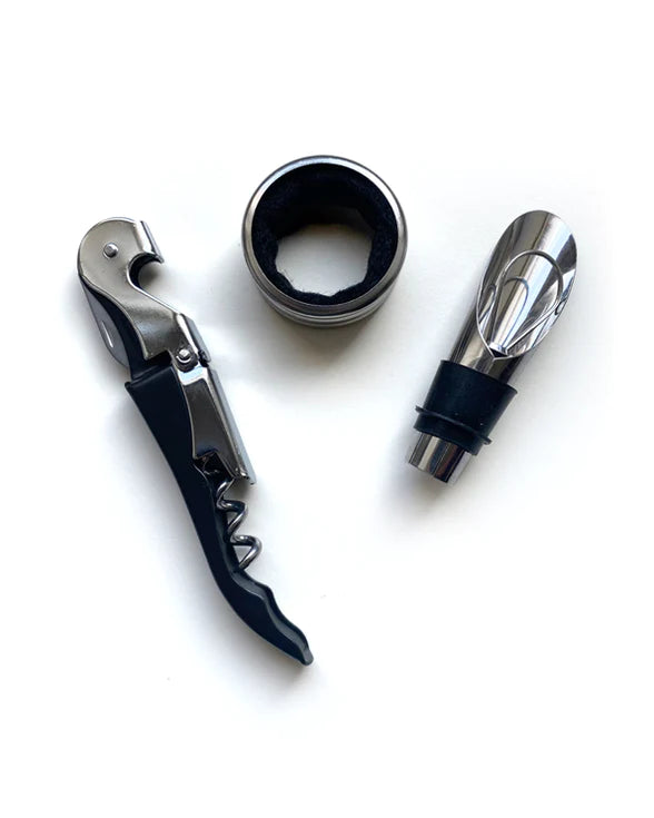 Men's Republic Wine Tool Gift Set - 3 pcs in Glass