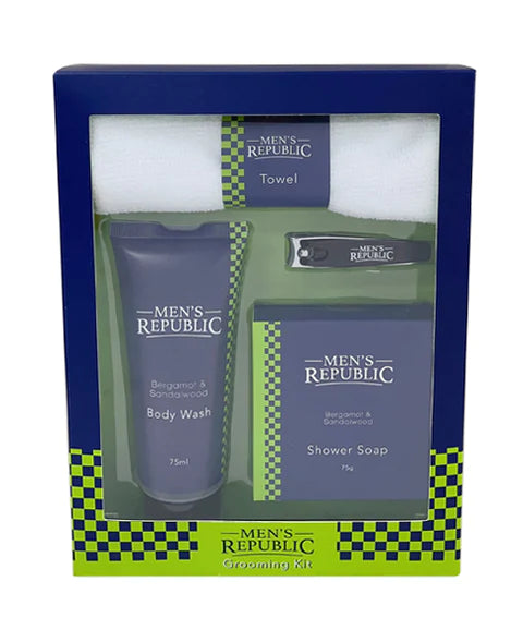Men's Republic Grooming Kit - 4pc Body Wash with Nail Clipper