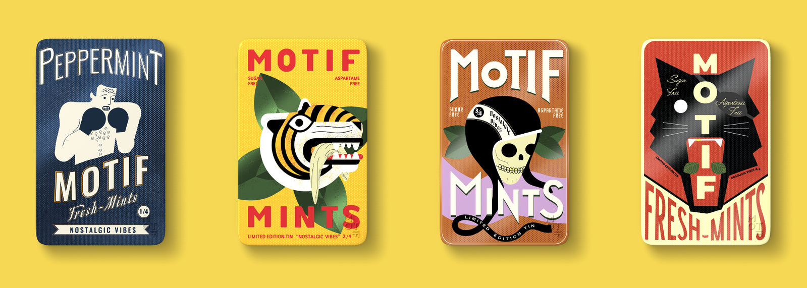 MOTIF NOSTALGIC VIBES COLLECTION 4 tins PREMIUM MINTS