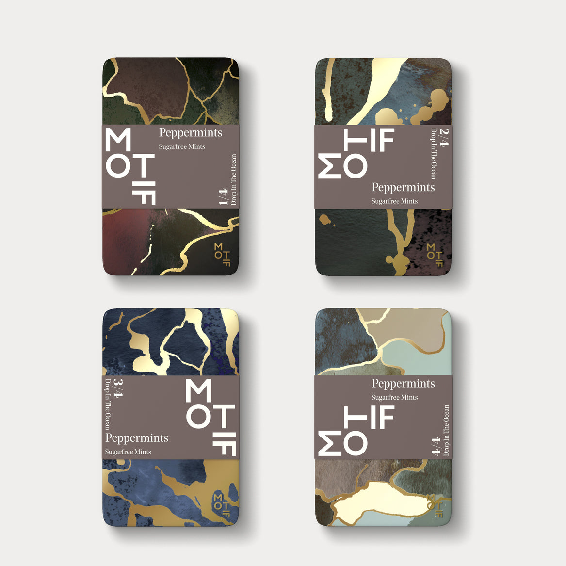 PREMIUM MINTS - DROP IN THE OCEAN COLLECTION 4 tins