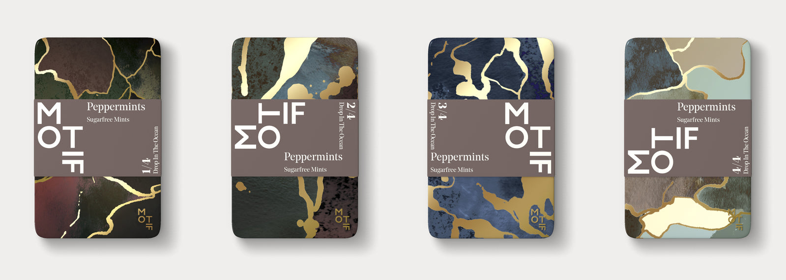 PREMIUM MINTS - DROP IN THE OCEAN COLLECTION 4 tins