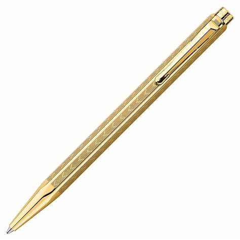 Ecridor Chevron Gold Ball Pen