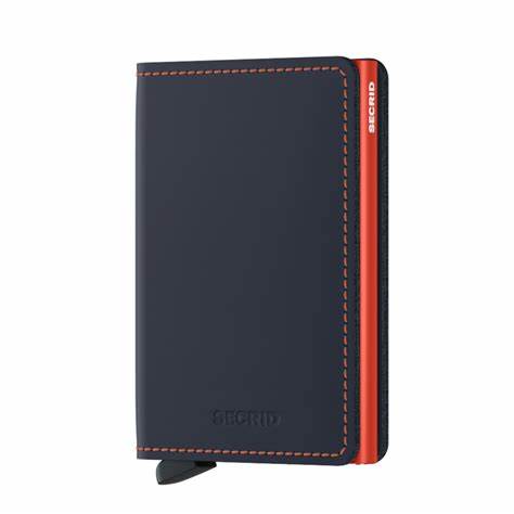 Slimwallet Matte - Night Blue & Orange