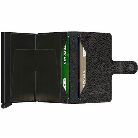 Miniwallet Veg Tanned - Black & Black