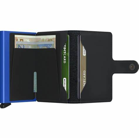 Miniwallet Matte - Black / Blue