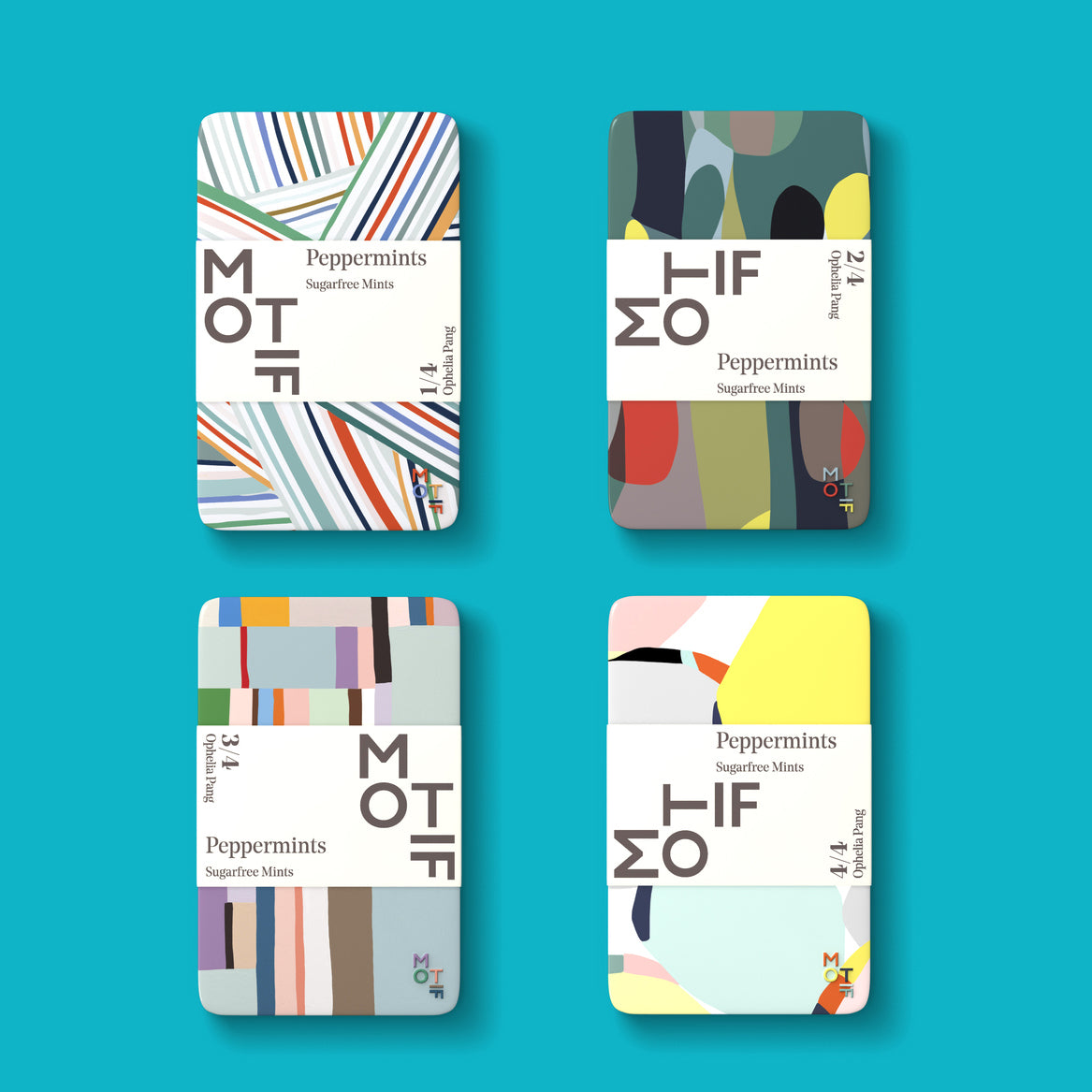 MOTIF PREMIUM MINTS - OPHELIA COLLECTION 4 tins