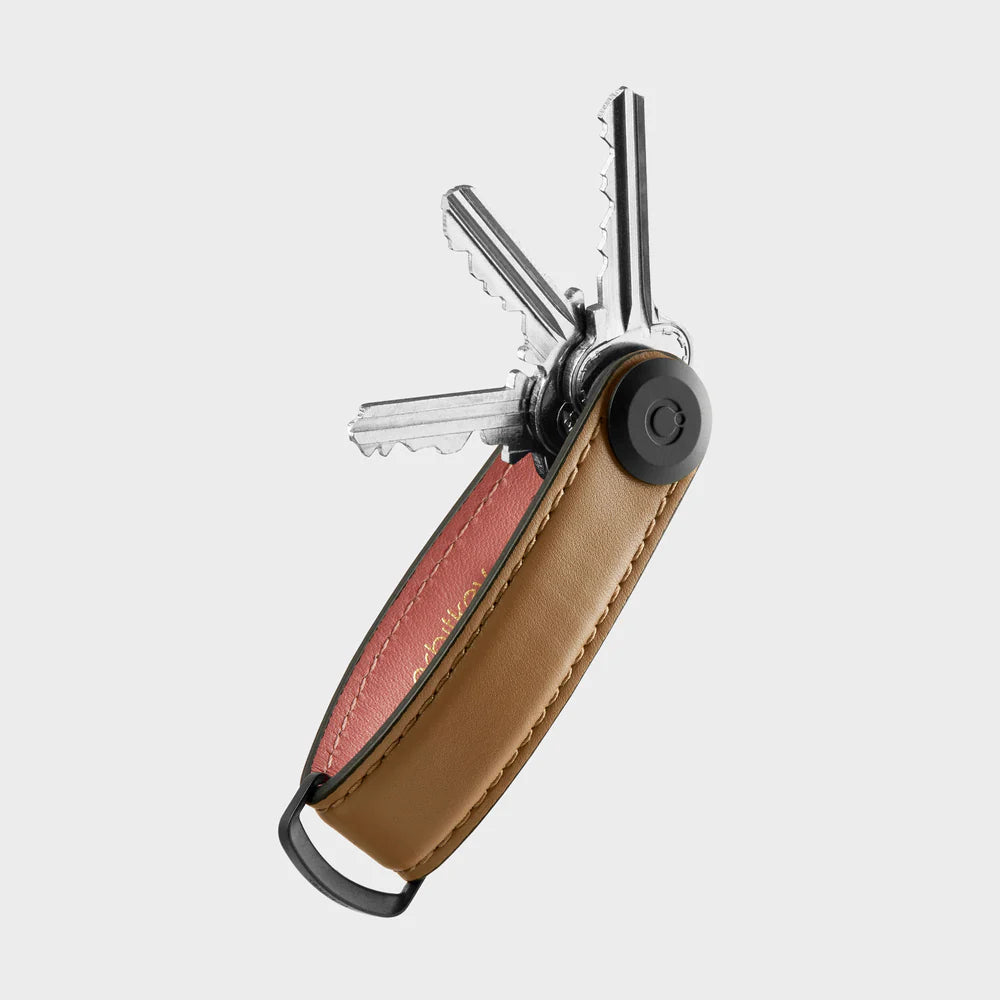 Orbitkey Key Organiser Leather - Cocoa Rose