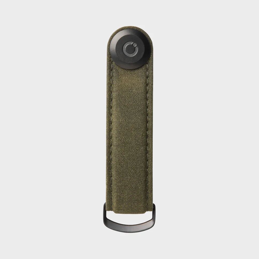 Orbitkey Key Organiser Waxed Canvas Khaki Green