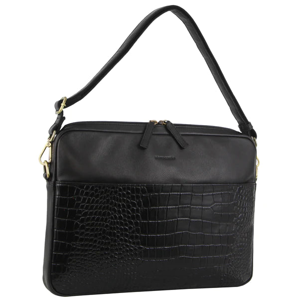 Pierre Cardin Professional Croc-Style Laptop Bag