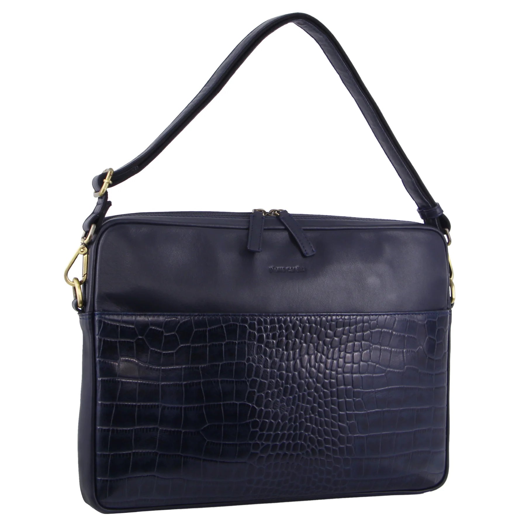 Pierre Cardin Professional Croc-Style Laptop Bag