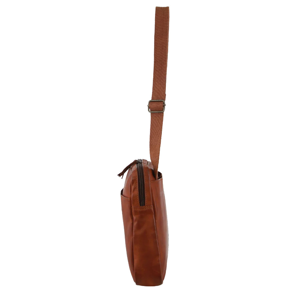 Pierre Cardin Men's Italian Leather Laptop Bag