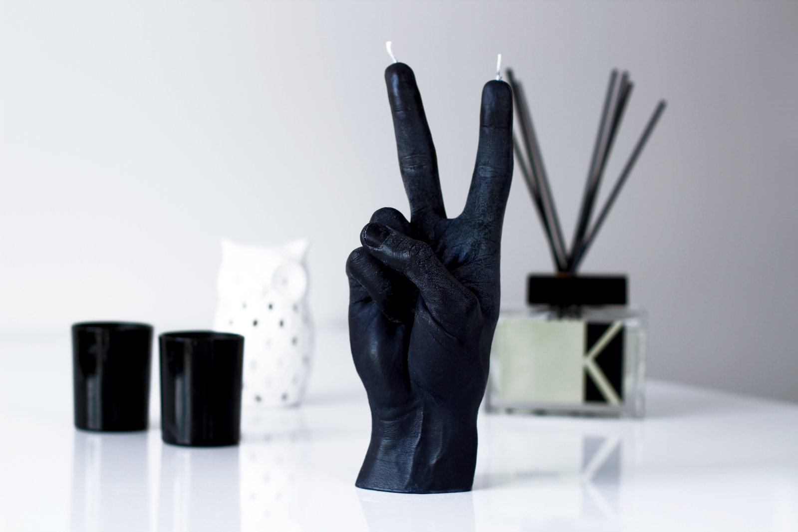 Peace candle hand
