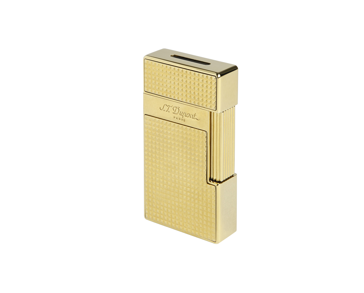 S.T. Dupont Biggy Diamond-Point Gold Lighter