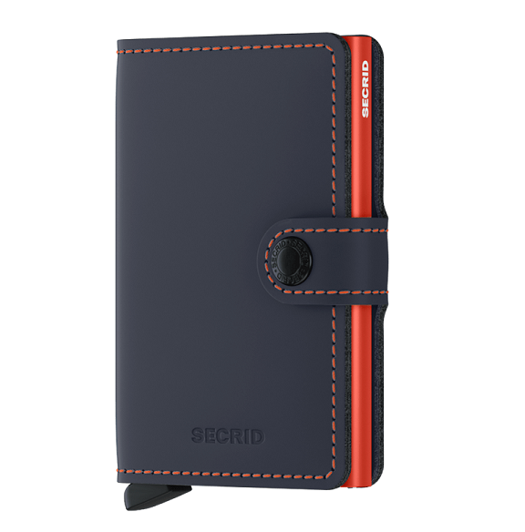 Miniwallet Matte - Night Blue / Orange