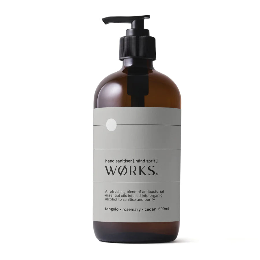 WØRKS Sanitising Hand Gel Tangelo, Rosemary, Cedar