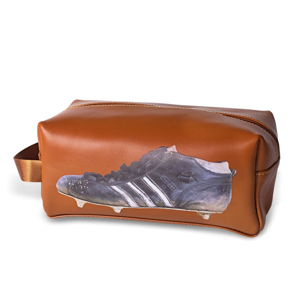 Sporting Nation Vintage Football Boot Leather Toiletry Bag