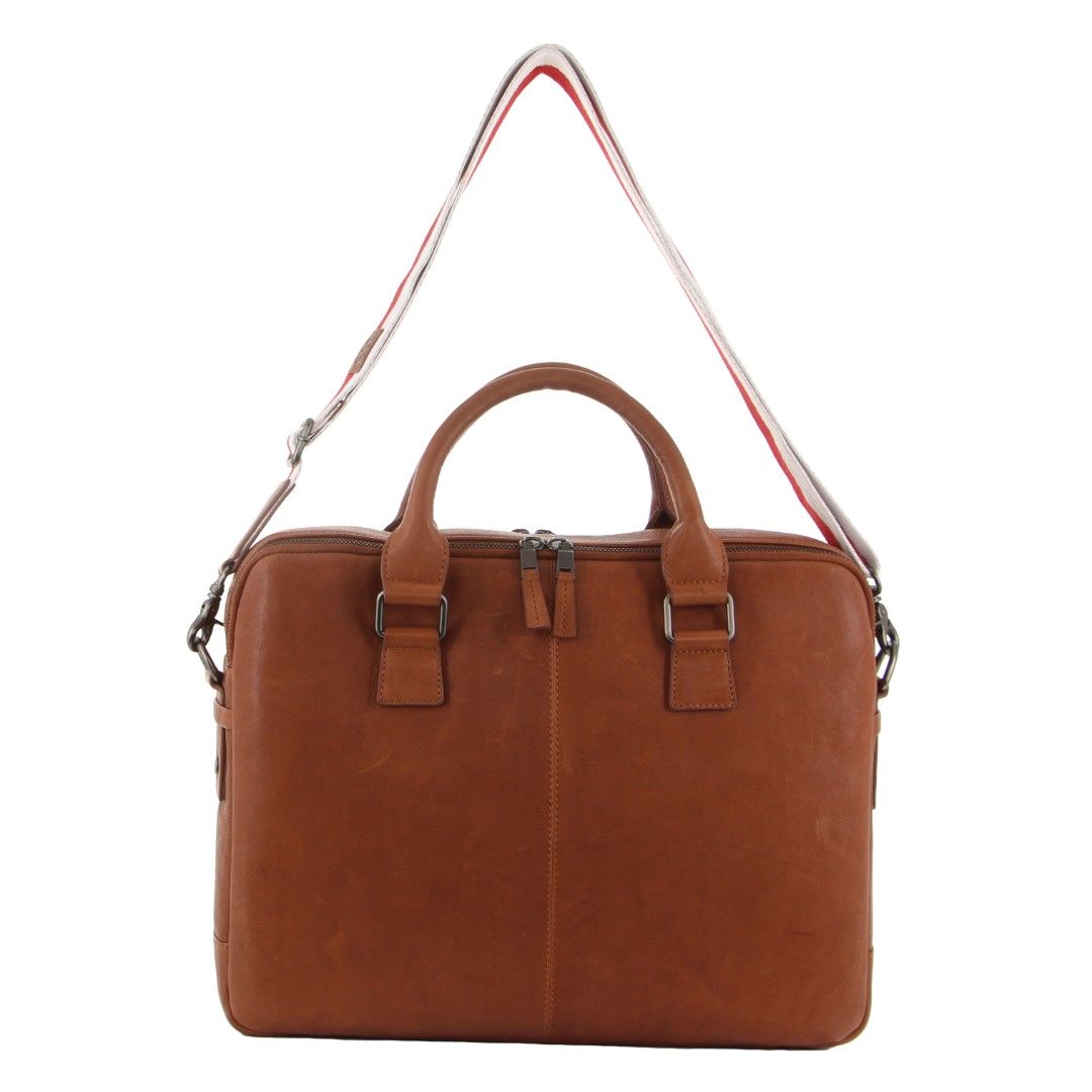 GAP Leather Business Laptop Bag in Tan