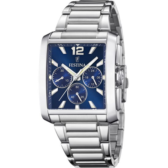 FESTINA MEN'S BLUE 316L STAINLESS STEEL WATCH BRACELET F20635/2
