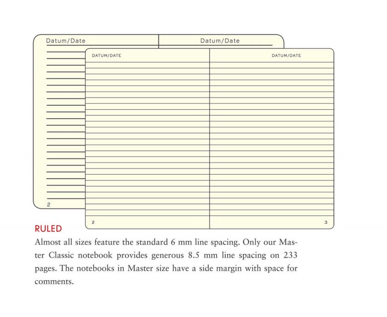 Notebook Master (A4+) Hardcover, 235 Numbered Pages, Ruled, Black