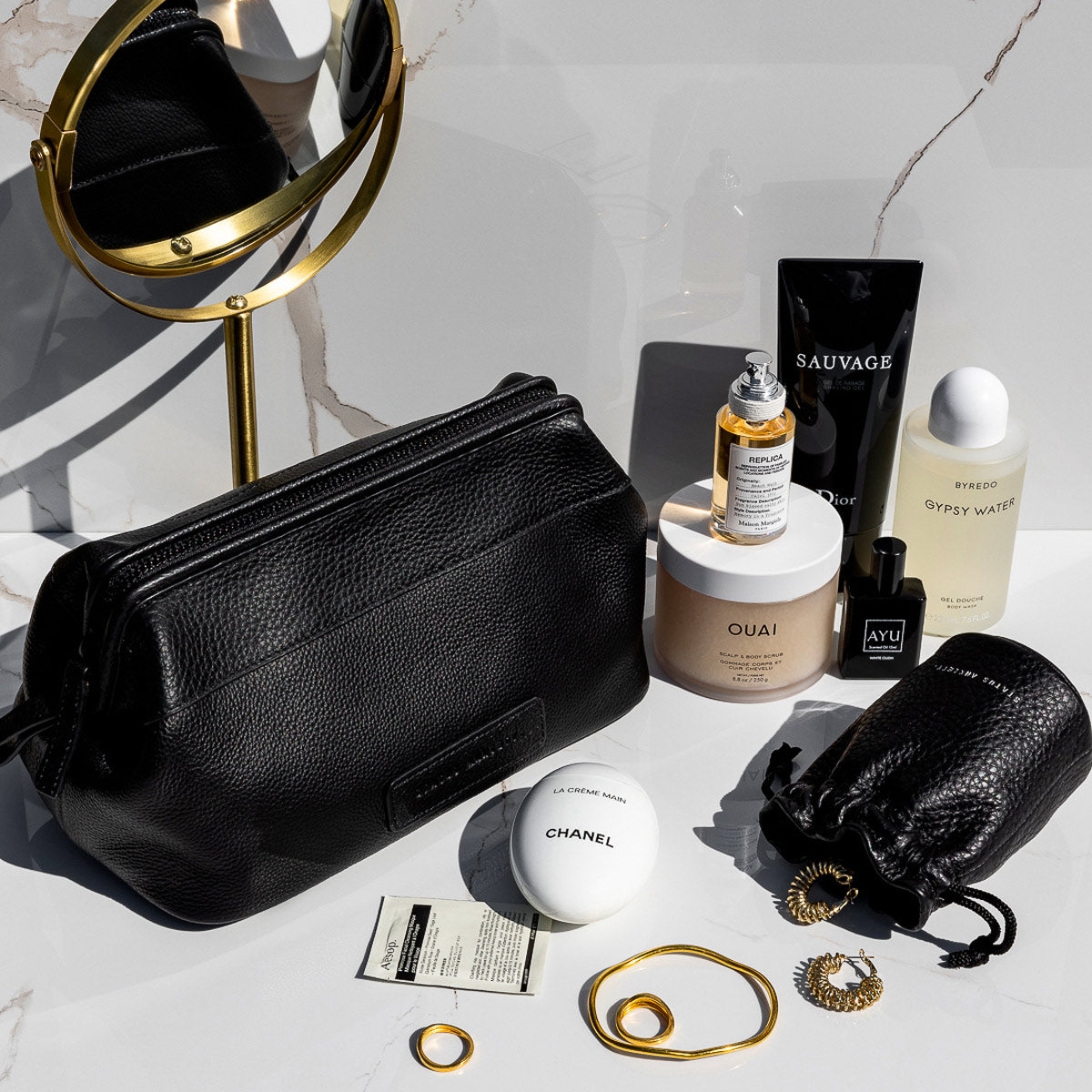 Liability Toiletry Bag - Luxury Leather Organiser