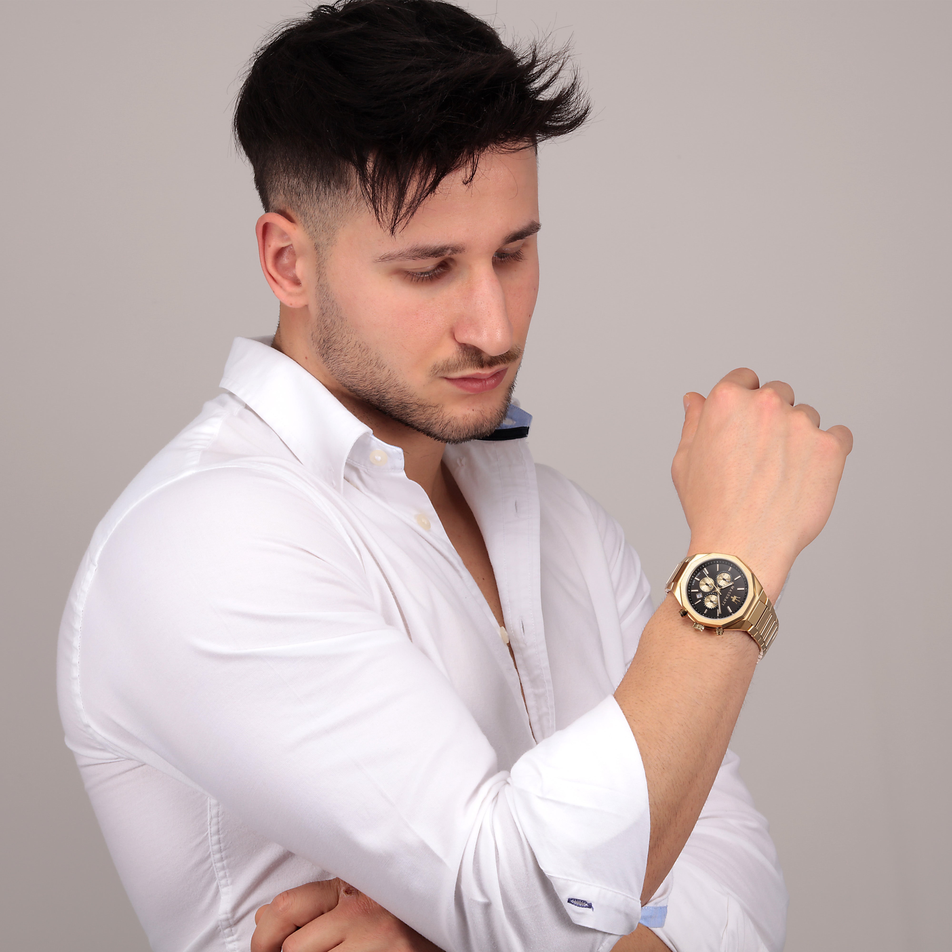 Stile Gold Chronograph Watch