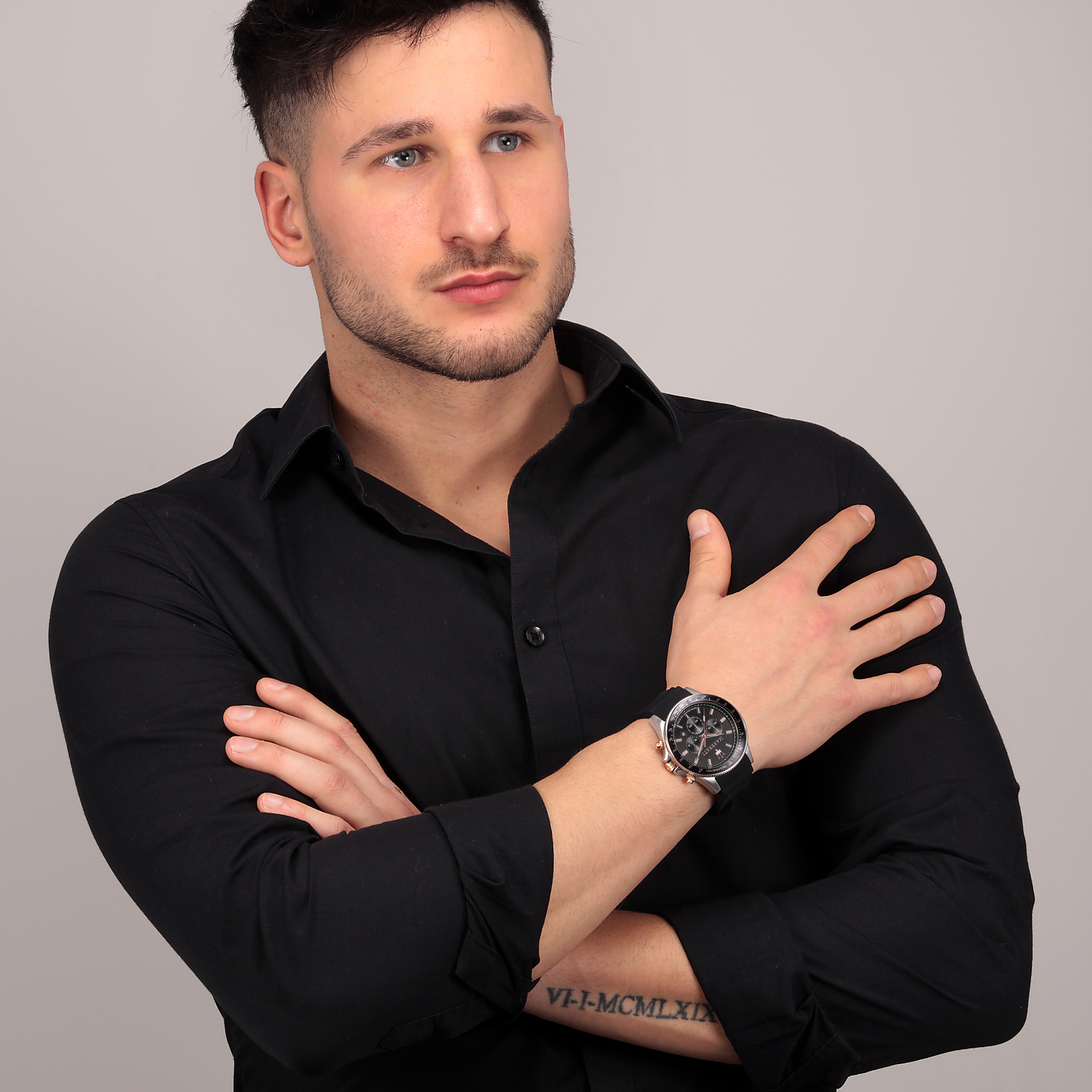 Sfida Black Dial 44mm Watch