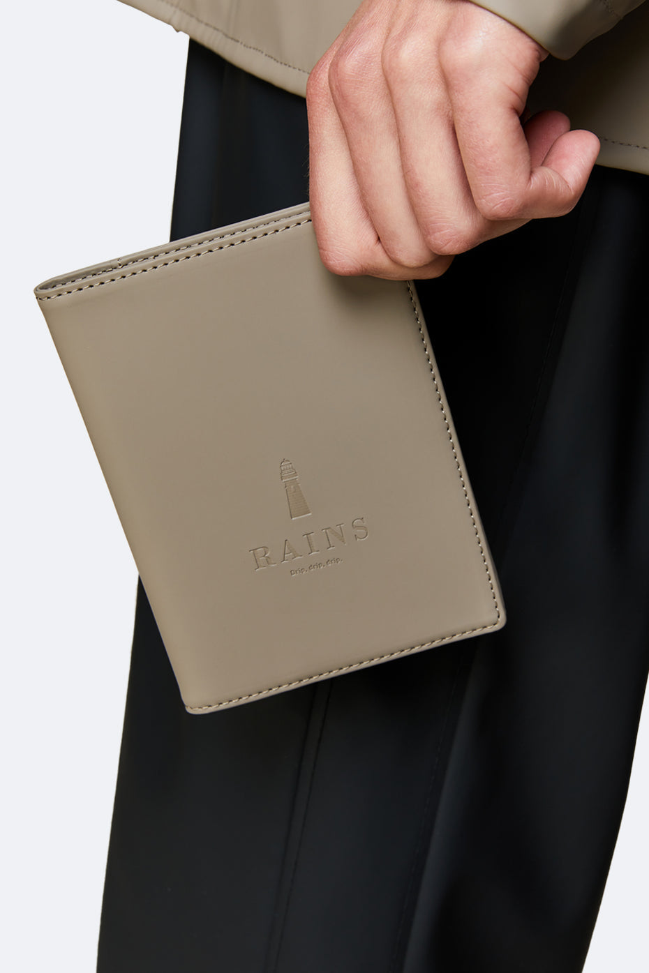 Rains Travel Wallet -Taupe