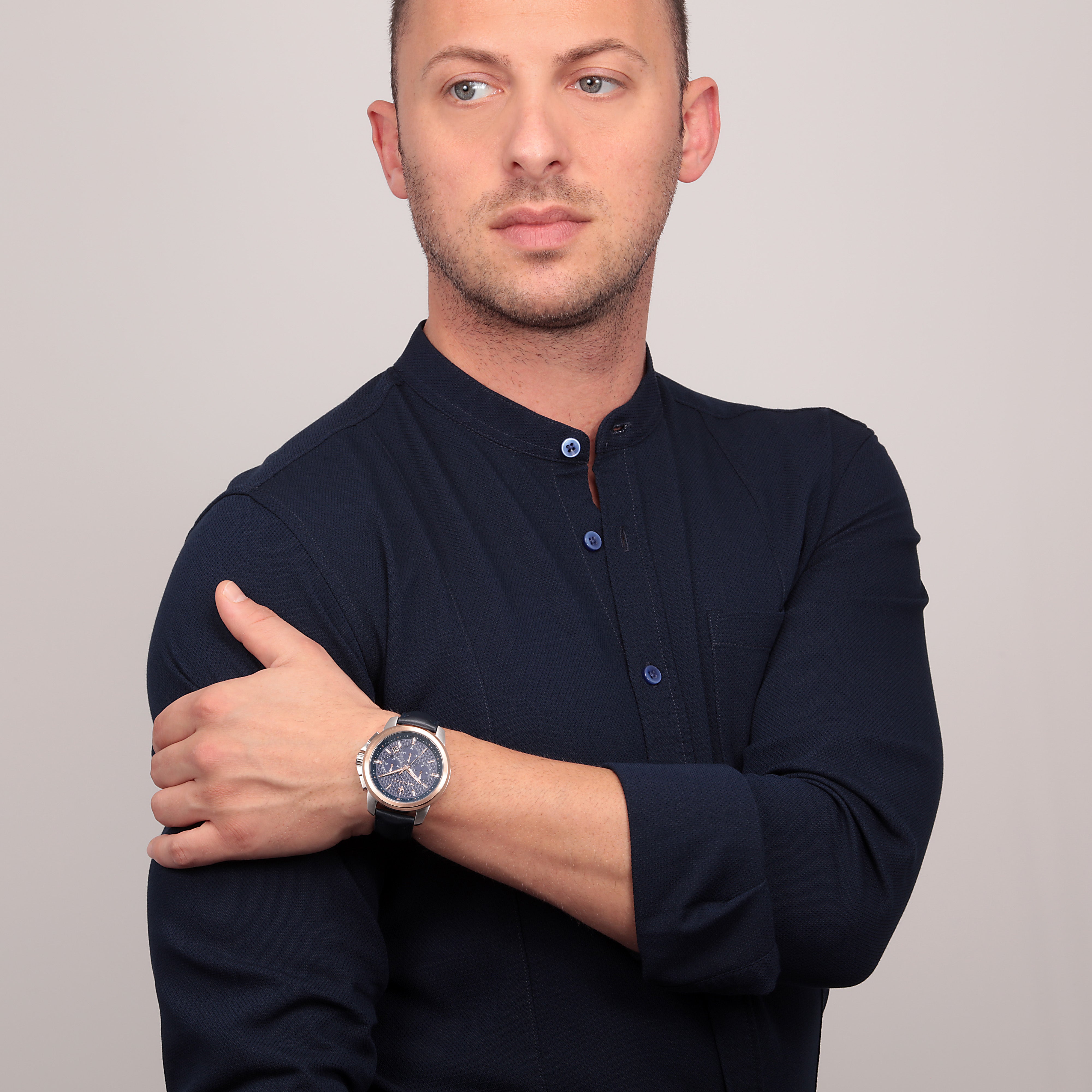Successo Navy Blue Chronograph