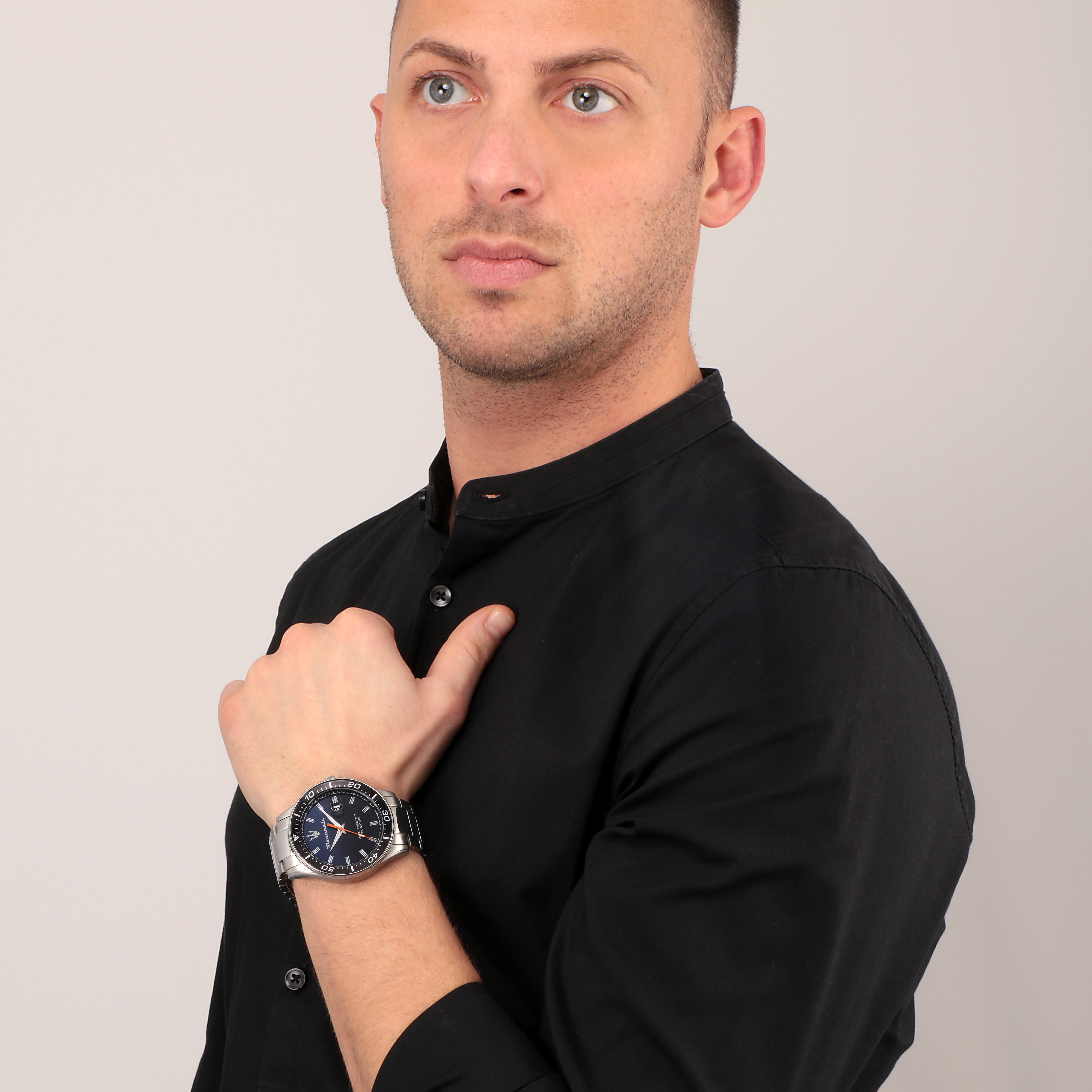 Sfida 44mm Case Stainless Steel Watch