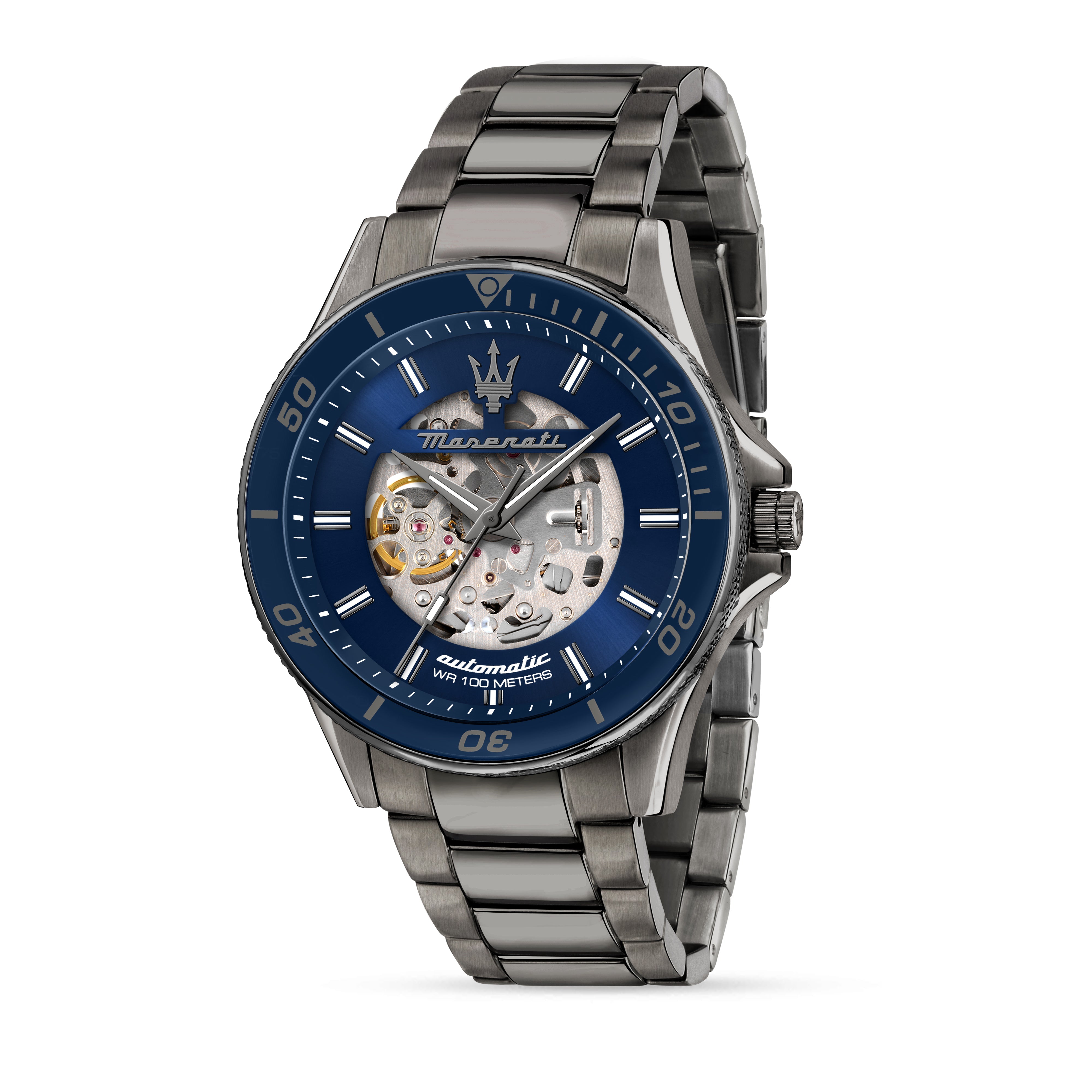 Sfida Automatic Skeleton Blue 44mm Watch